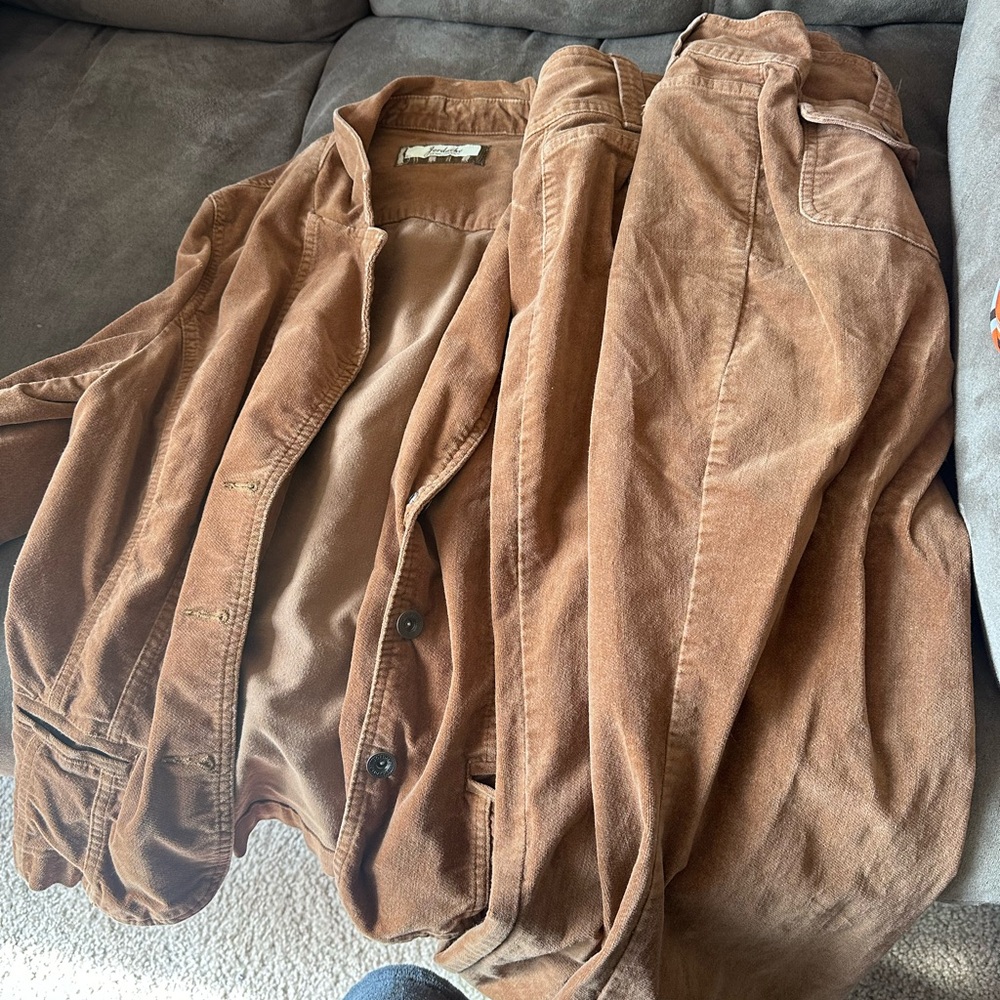 Women’s Brown Corduroy Jacket and Pants